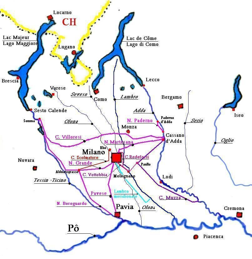 ਨਕਸ਼ਾ ਦੇ ਮਿਲਣ navigli ਜ਼ਿਲ੍ਹਾ
