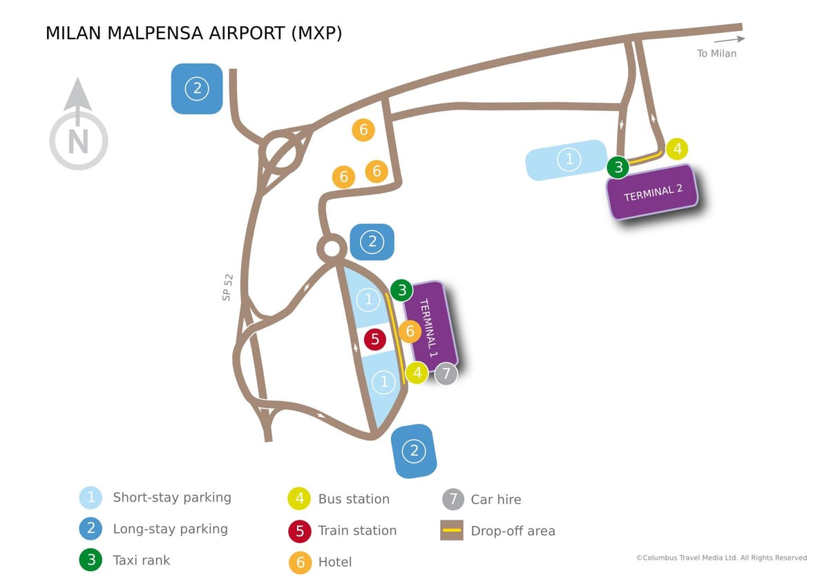 ਮਿਲਣ malpensa ਟਰਮੀਨਲ 1 ਨਕਸ਼ਾ