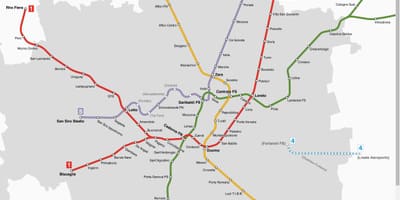 ਨਕਸ਼ਾ ਦੇ ਏਟੀਐਮ milano ਟਰਾਮ